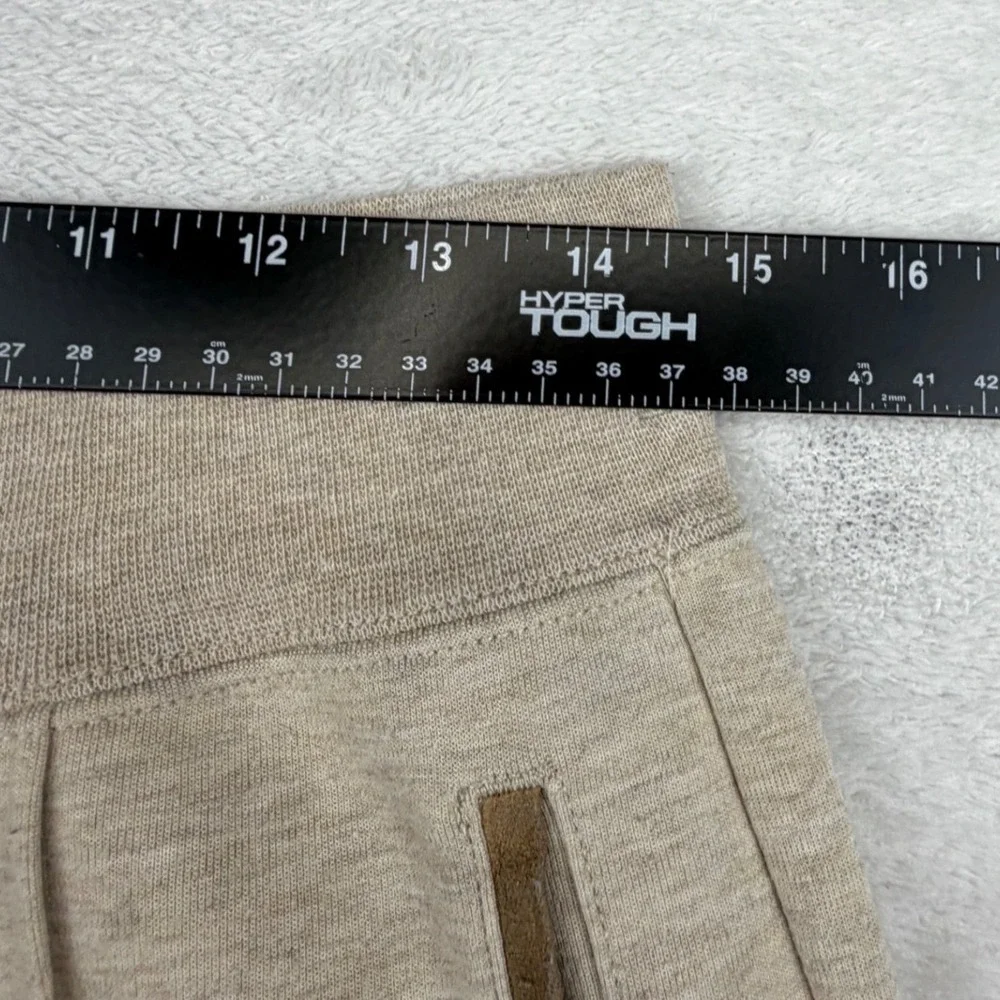 Polo Ralph Lauren Pintuck Joggers Mens M  Casual Fleece Suede Trim Logo